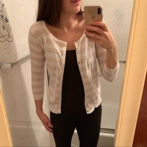 The Limited Sequin Stripe Cardigan
